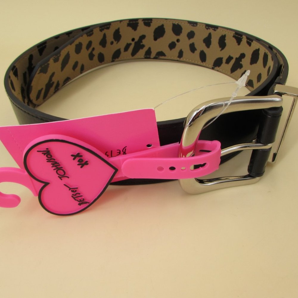 Betsey Johnson Classic Vegan Leather Belt